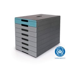 Durable skuffekabinet A4 - Idealbox Pro 7 skuffer - Antracit