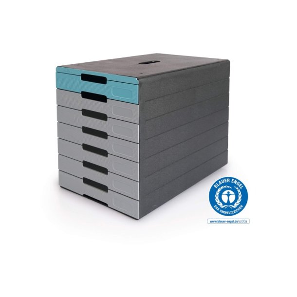 Durable skuffekabinet A4 - Idealbox Pro 7 skuffer - Antracit
