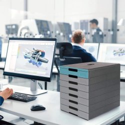 Durable skuffekabinet A4 - Idealbox Pro 7 skuffer - Antracit