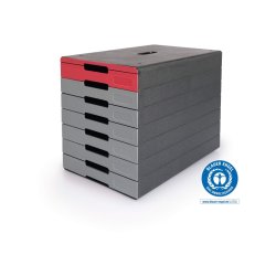 Durable skuffekabinet A4 - Idealbox Pro 7 skuffer - Antracit