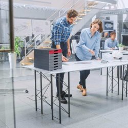 Durable skuffekabinet A4 - Idealbox Pro 7 skuffer - Antracit