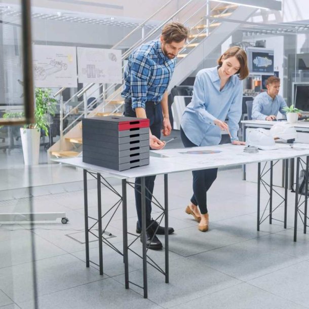 Durable skuffekabinet A4 - Idealbox Pro 7 skuffer - Antracit