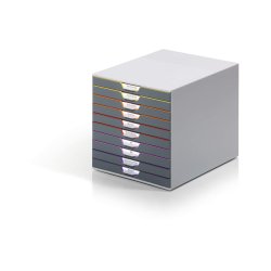 Durable skuffekabinet A4 - Varicolor 10 skuffer - gr