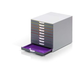 Durable skuffekabinet A4 - Varicolor 10 skuffer - gr