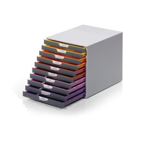 Durable skuffekabinet A4 - Varicolor 10 skuffer - gr