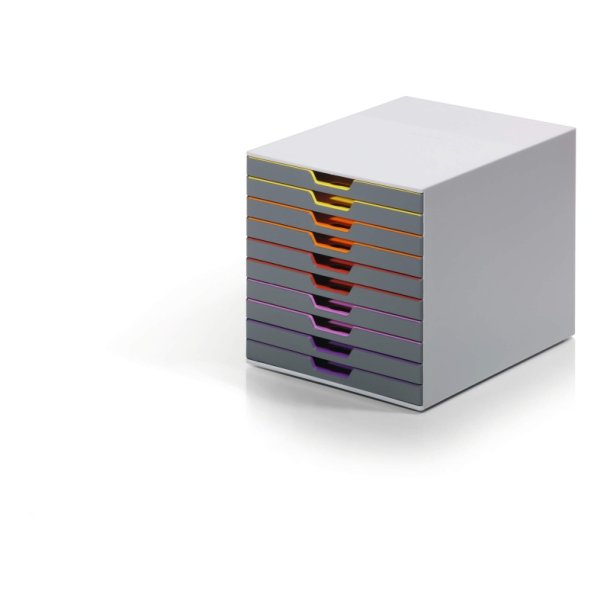 Durable skuffekabinet A4 - Varicolor 10 skuffer - gr