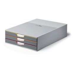 Durable skuffekabinet A4 - Varicolor 3 skuffer - gr