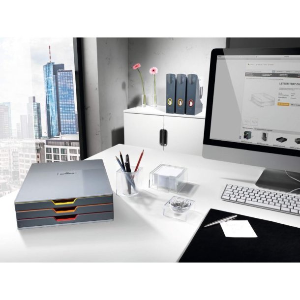 Durable skuffekabinet A4 - Varicolor 3 skuffer - gr