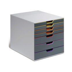 Durable skuffekabinet A4 - Varicolor 7 skuffer - gr