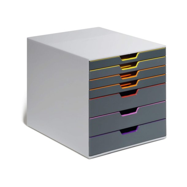 Durable skuffekabinet A4 - Varicolor 7 skuffer - gr