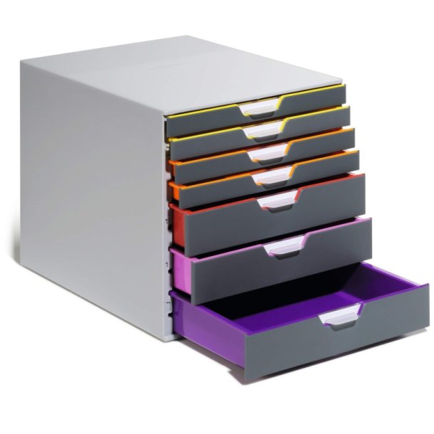 Durable skuffekabinet A4 - Varicolor 7 skuffer - gr