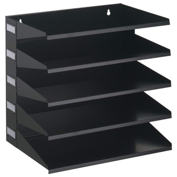 Durable Dueslag A4 Vg og Bord - 5 fag - Sort Metal