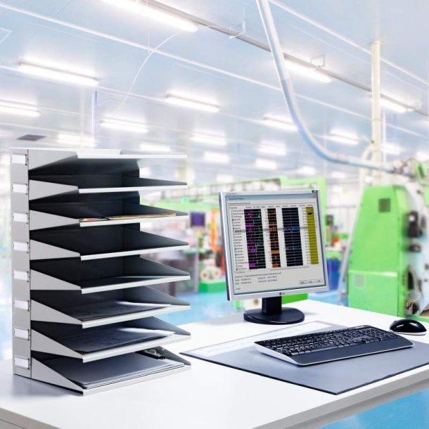 Durable Dueslag A4 Vg og Bord - 8 fag - gr Metal