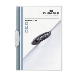 Durable Swingclip 30 Klemmappe A4 - til 30 Ark - hvid klemme