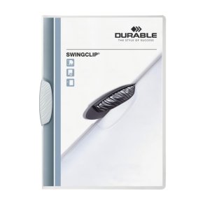 Durable Swingclip 30 Klemmappe A4 - til 30 Ark - hvid klemme