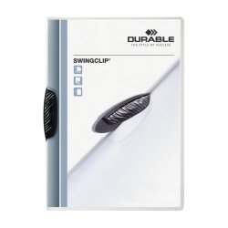 Durable Swingclip 30 Klemmappe A4 - til 30 Ark - sort klemme
