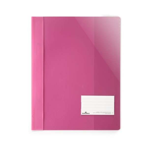 Durable tilbudsmapper A4+ pink - 90x57mm visitkortlomme