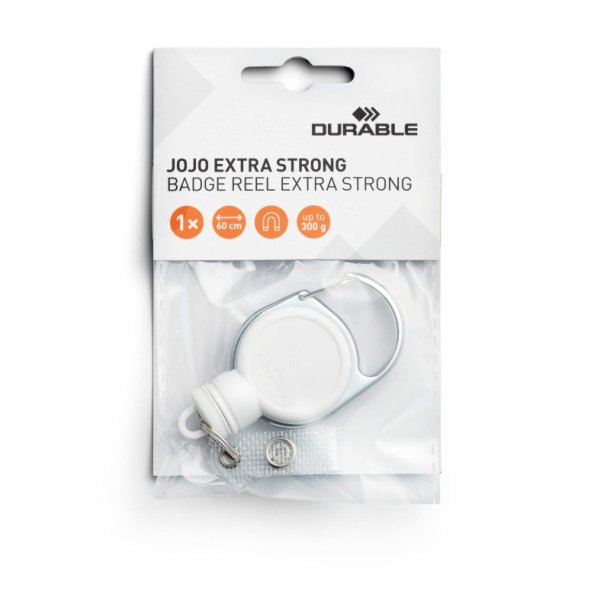 Durable Keyhanger extra Strong - trykknapls og nglering - hvid