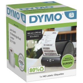 Dymo LabelWriter DHL Forsendelseslabels 102x210mm - Rulle med 140 selvkl�bende labels