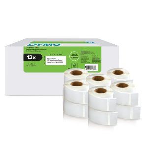 Dymo LabelWriter returadresse-etiketter 25x54 mm - 12 ruller � 500 stk.