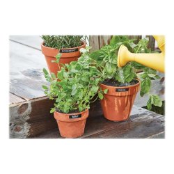 Dymo Tape D1 - Extra strk klbende - 12mmx3m - hvid tekst p sort