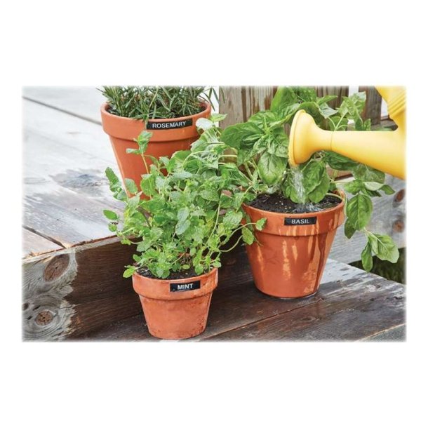 Dymo Tape D1 - Extra strk klbende - 12mmx3m - hvid tekst p sort