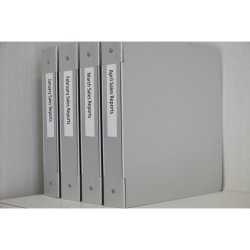 Dymo Tape D1 - Aftagelig - 19mmx7m - sort tekst p hvid - pakke med 10 stk.