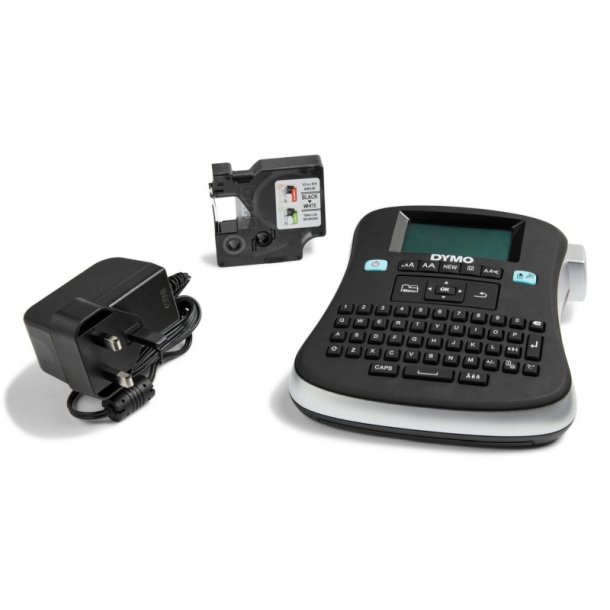 Dymo LabelManager 210D st (UK-stik) - Bord Labelprinter - QWERTY - Max. 12 mm tape - taske + 1 tape