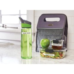 Dymo Tape D1 - permanent nylon - 19mmx2,5m - sort tekst p hvid