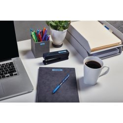 Dymo Tape D1 - Aftagelig - 12mmx7m - sort tekst p bl