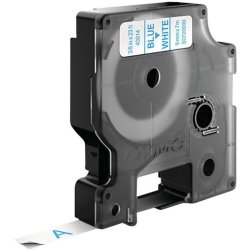 Dymo Tape D1 - Aftagelig - 9mmx7m - bl tekst p hvid