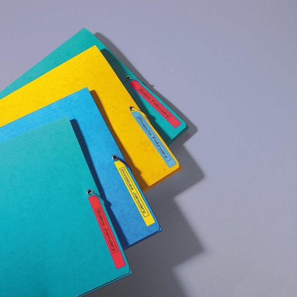 Dymo Tape D1 - Aftagelig - 9mmx7m - sort tekst p rd