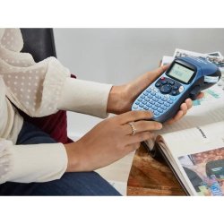 Dymo Tape LetraTag - Polyester - 12mmx4m - sort tekst p hvid