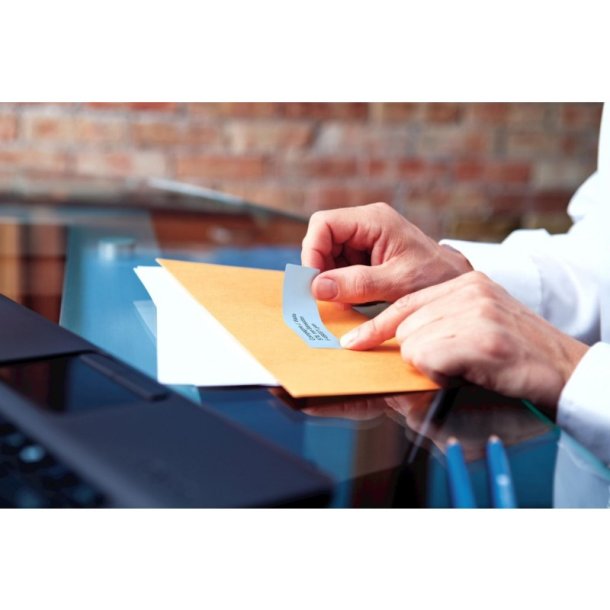 Dymo Label - sort tekst p hvid - 28mmx89mm - adresse labels - 130 stk. pr. rulle - 2 Ruller