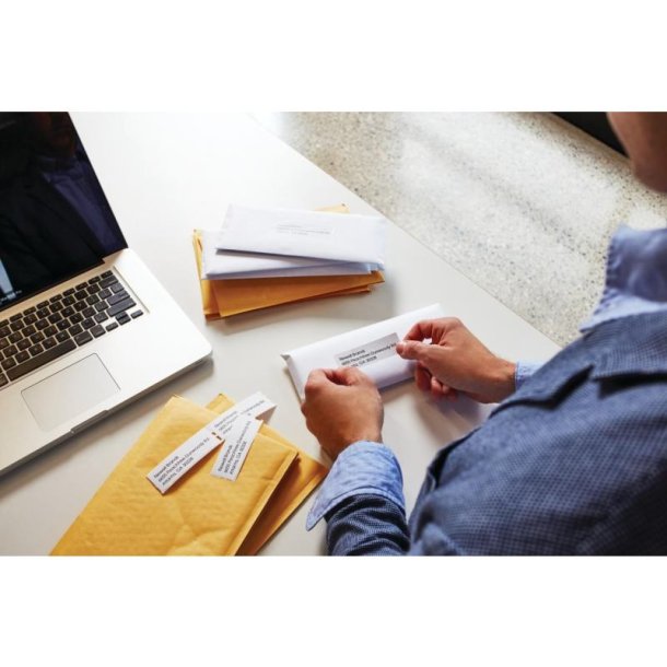 Dymo Label - sort tekst p hvid - 32x57mm - Multi labels - 6 x 1000 stk. pr. Rulle