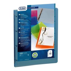 Elba A4 Ringbind - Polyvision bl - 20mm 4-O-ringe - rygbredde 30mm