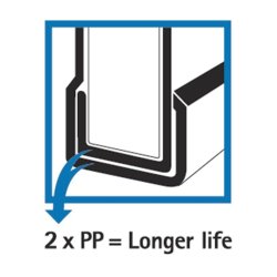 Elba A4 Brevordner Strong-Line - genbrugspap - 50mm - gr