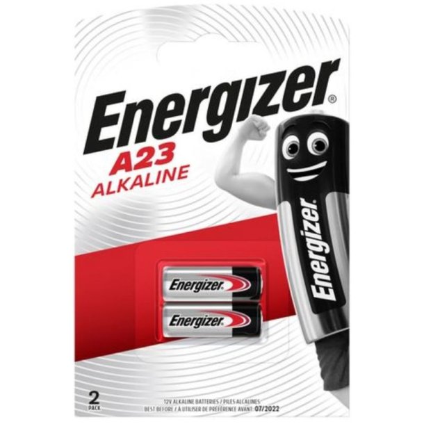 Energizer Batteri - Alkaline Power - A23 MN21 LRV08 - Pakke med 2 stk. A23/E23A