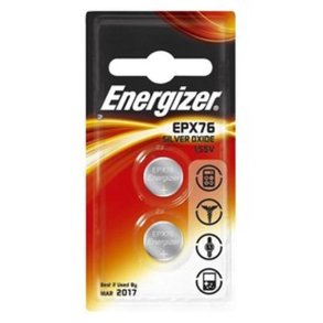 Energizer Batteri - Silver Oxide - SR44/EPX76 - Knapcelle - pakke med 2 stk.