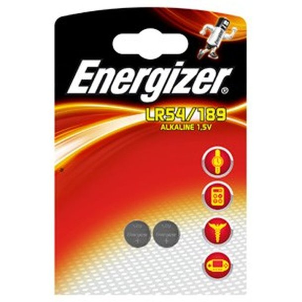 Energizer Batteri - Alkaline Power - LR54/189 - Knapcelle - pakke med 2 stk.