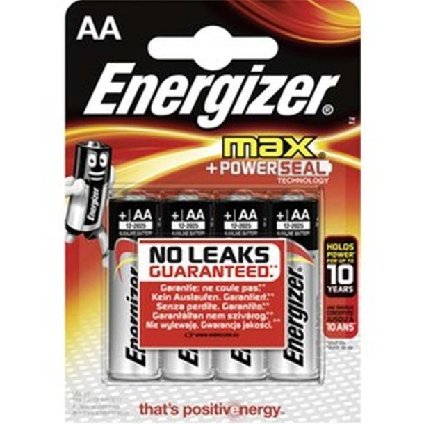 Energizer Batteri - MAX - AA/LR6 - Pakke med 4 stk.