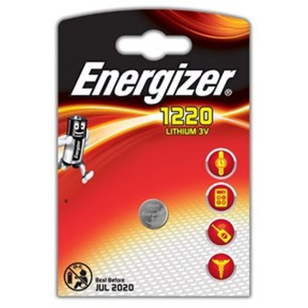 Energizer Batteri - Lithium - CR1220 - Knapcelle - Pakke med 1 stk.