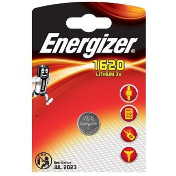 Energizer Batteri - Lithium - CR1620 - Knapcelle - Pakke med 1 stk.