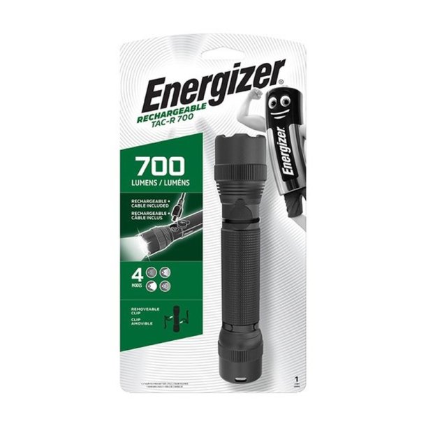 Energizer Lommelygte - TAC 700 LED (RGB) - Kompakt - let - aluminium - genopladelig