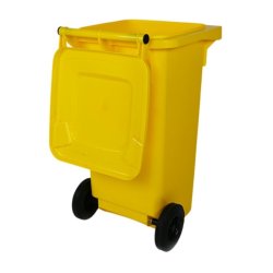 Engels 2-hjulet affaldsbeholder MGB 120 Liter i gul