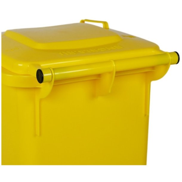 Engels 2-hjulet affaldsbeholder MGB 120 Liter i gul