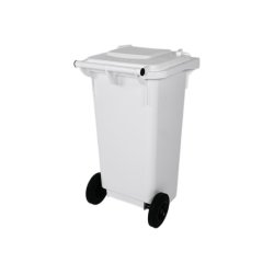 Engels 2-hjulet affaldsbeholder MGB 120 Liter i hvid