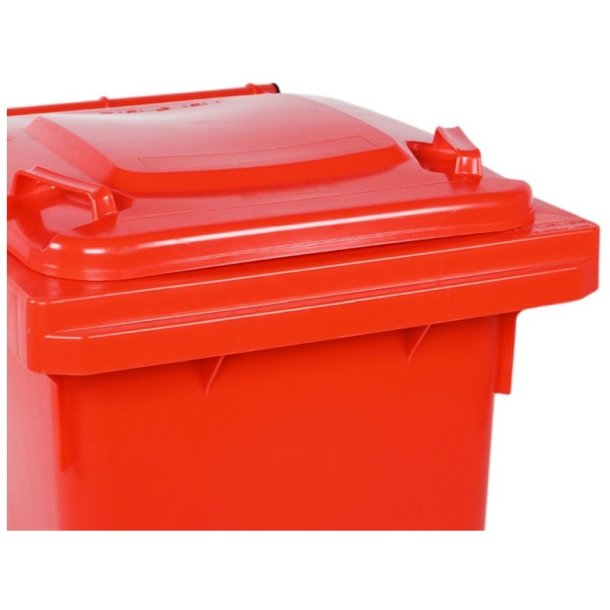 Engels 2-hjulet affaldsbeholder MGB 120 Liter i r�d