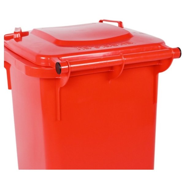 Engels 2-hjulet affaldsbeholder MGB 120 Liter i r�d