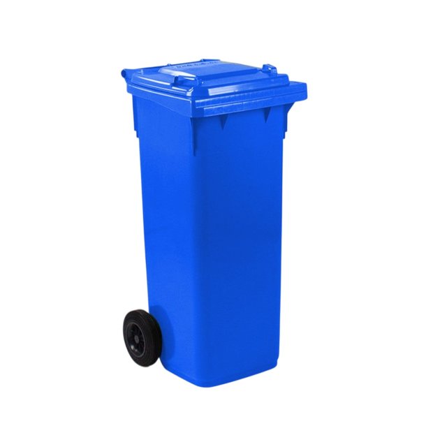 Engels 2-hjulet affaldsbeholder MGB 140 Liter i bl�